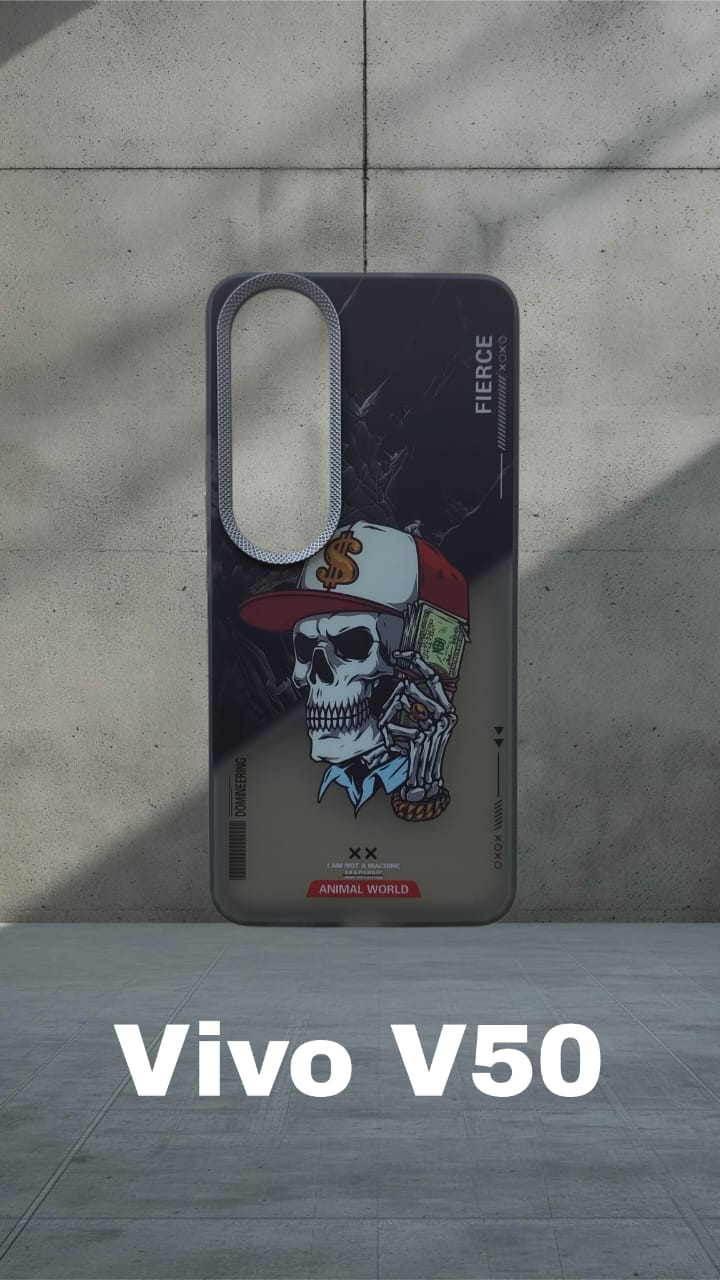 Premium Back Cover for Vivo V50 ( Shock Proof , high Quality Material) Pack of : 1