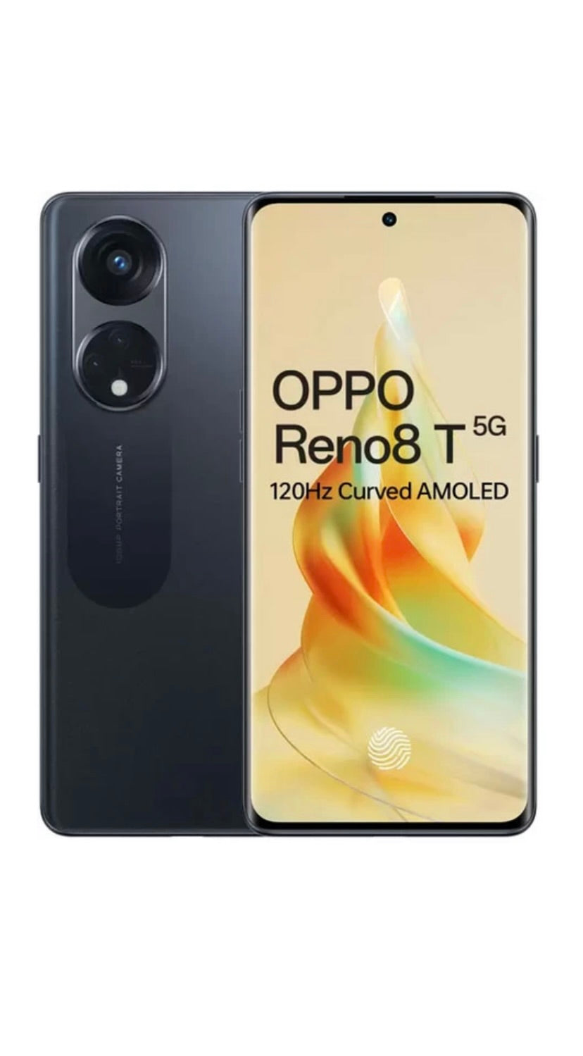 Oppo Reno8T 5G Midnight Black 8GB RAM, 128GB ROM (1 Year Seller Warranty Support)