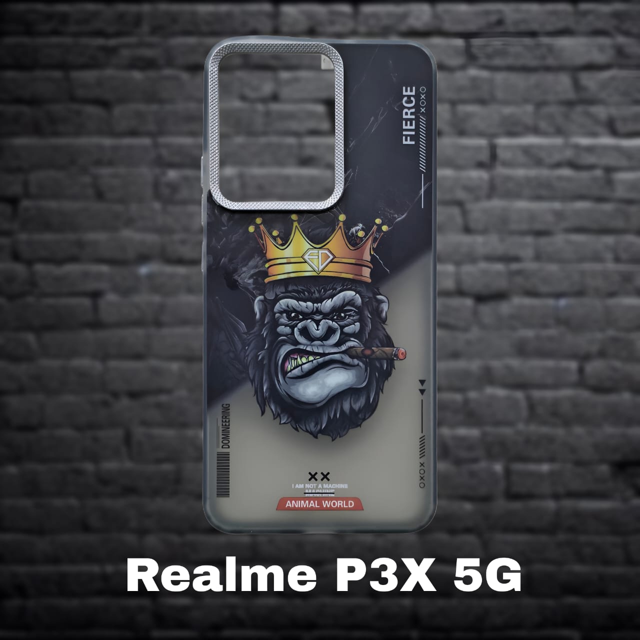 Premium Back Cover for Realme P3X 5G ( Shock Proof , high Quality Material) Pack of : 1