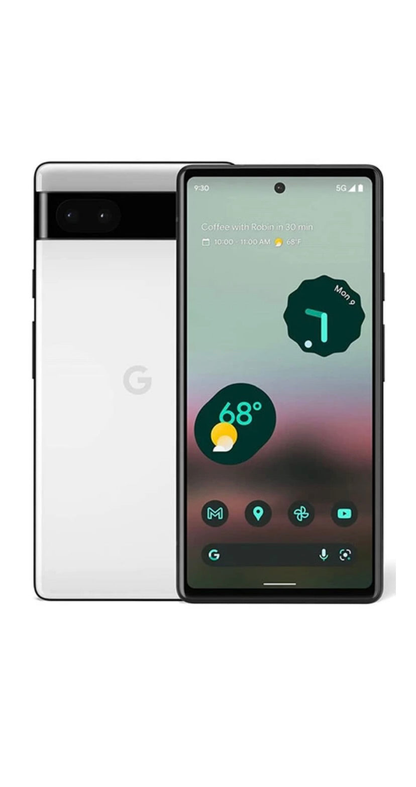 Google Pixel 6a Chalk 6GB RAM, 128GB ROM (1 Year Seller Warranty Support)