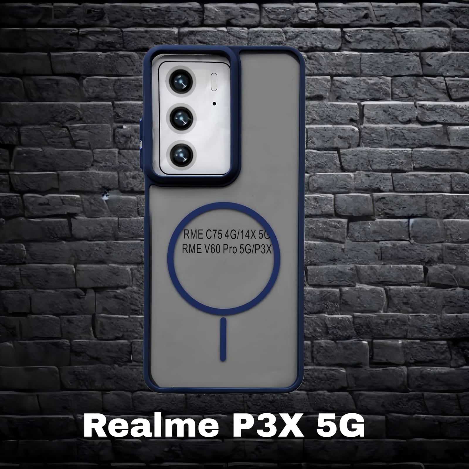Premium Back Cover for Realme P3X 5G ( Shock Proof , high Quality Material) Pack of : 1