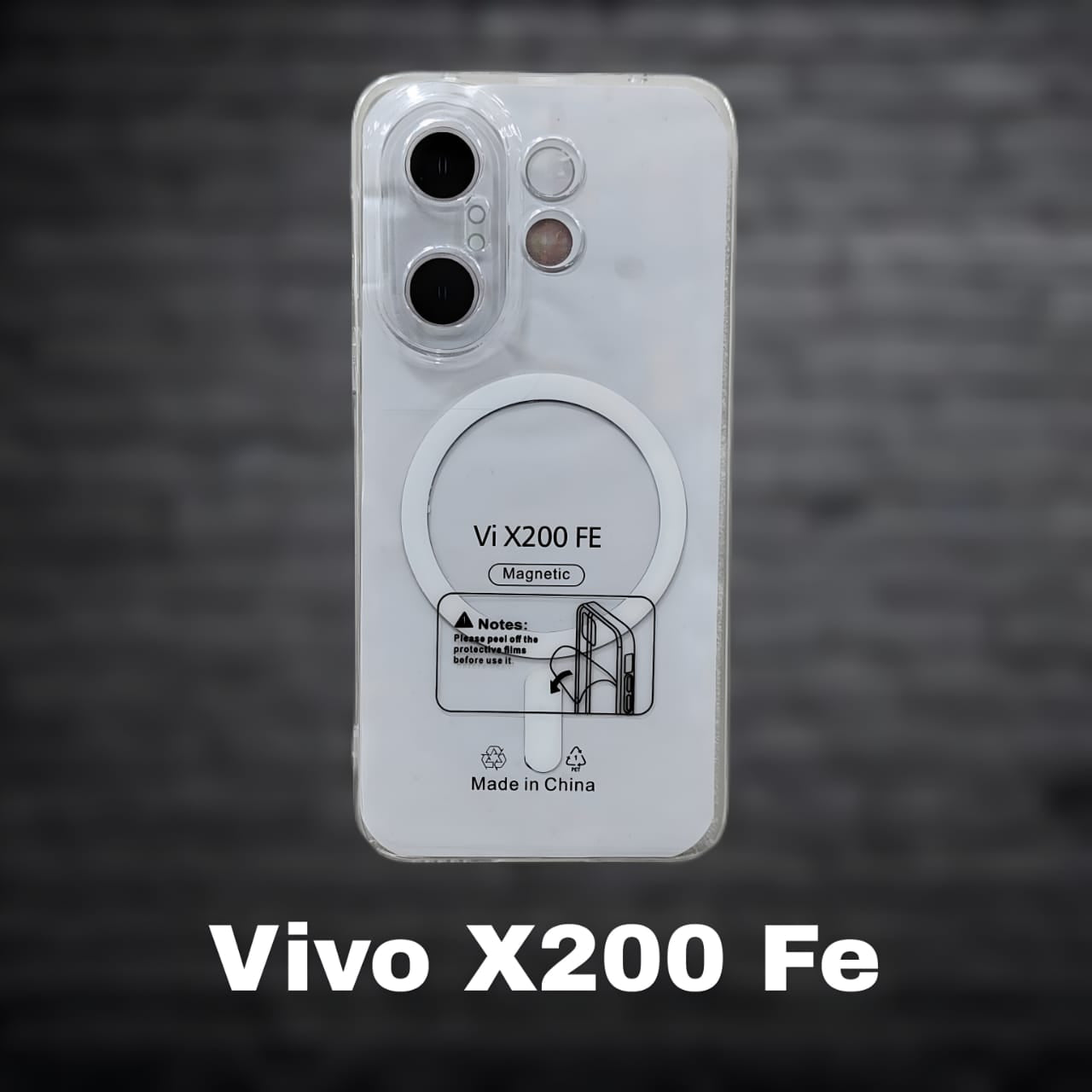 Premium Back Cover for Vivo X200 Fe ( Shock Proof , high Quality Material) Pack of : 1