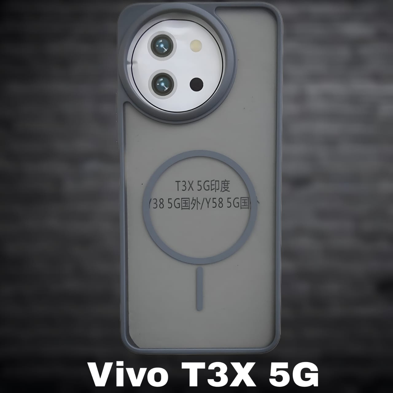 Premium Back Cover for Vivo T3X 5G ( Shock Proof , high Quality Material) Pack of : 1