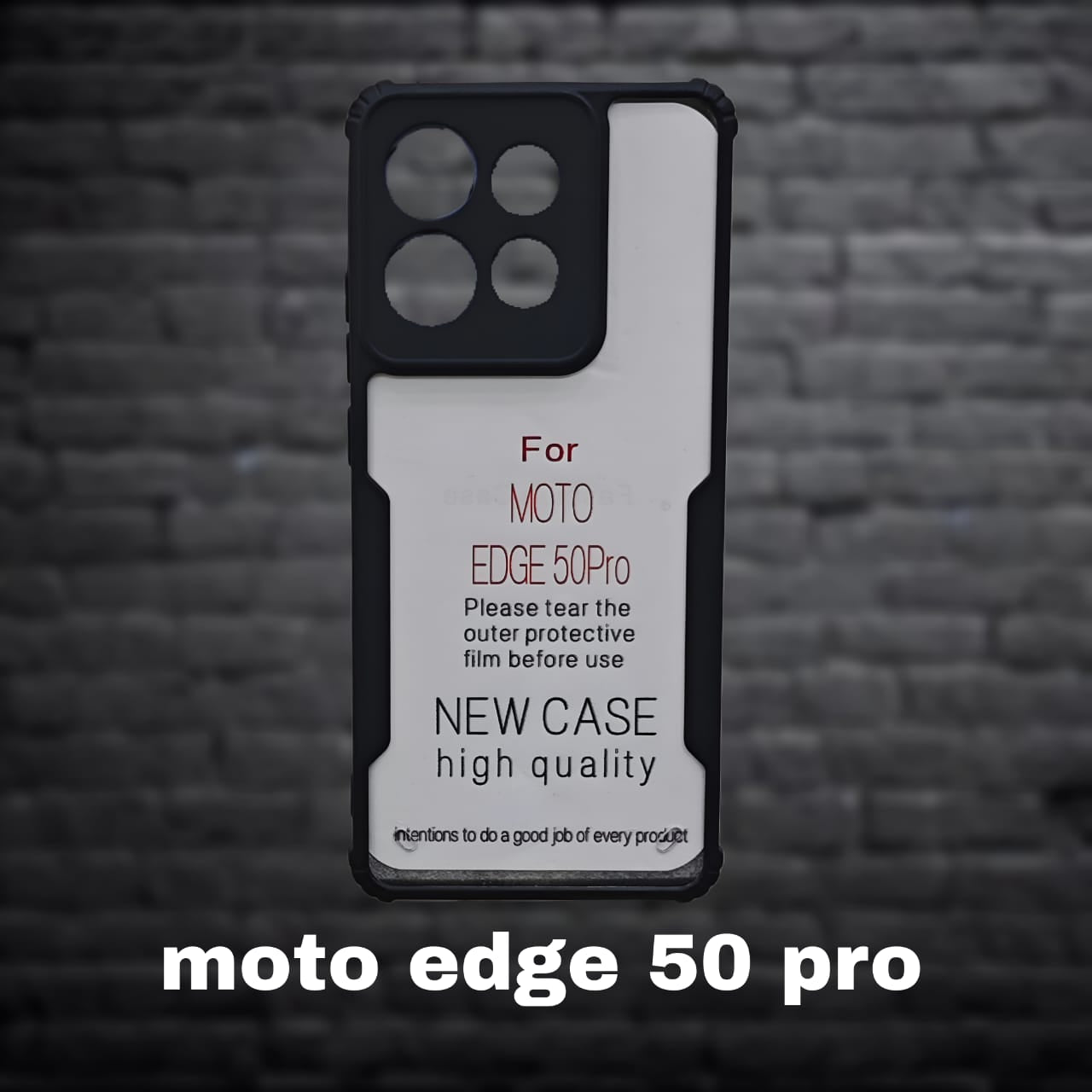 Premium Back Cover for Moto Edge50 Pro ( Shock Proof , high Quality Material) Pack of : 1