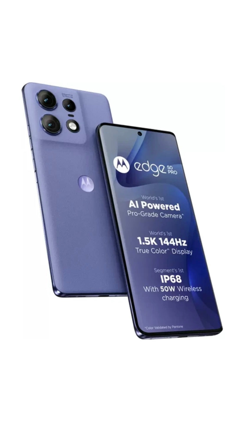 MOTOROLA Edge 50 Pro 5G Luxe Lavender 8GB RAM, 256GB ROM (1 Year Seller Warranty Support)