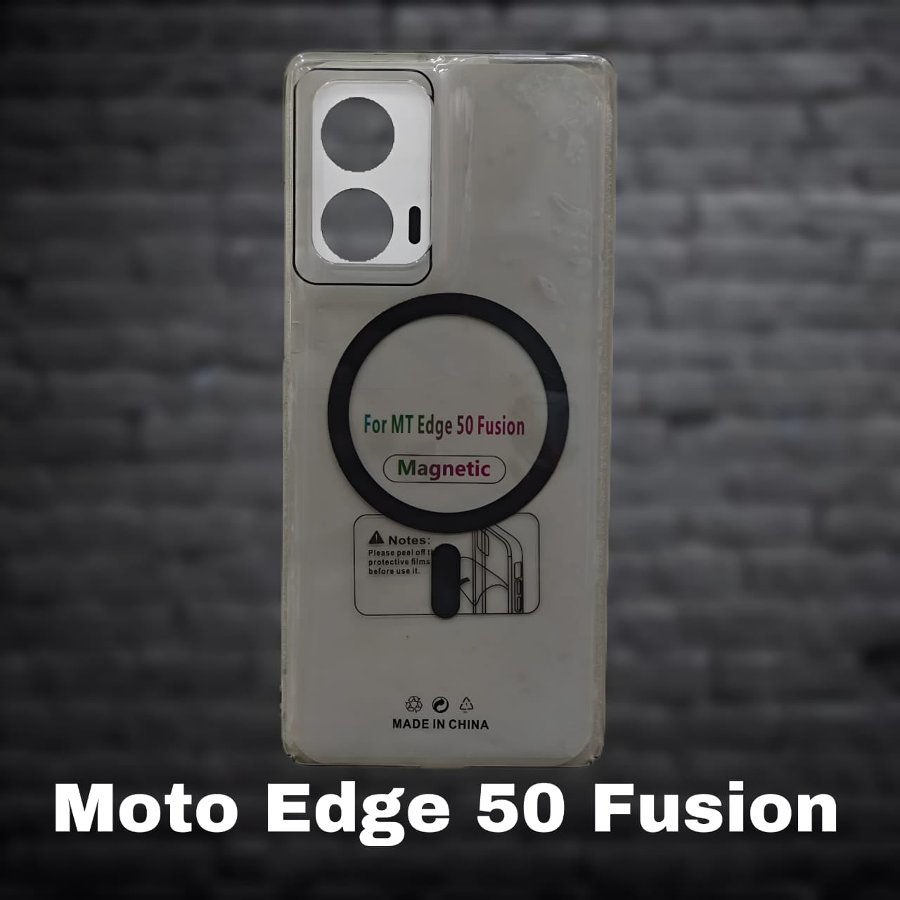 Premium Back Cover for Moto Edge50 Fusion ( Shock Proof , high Quality Material) Pack of : 1