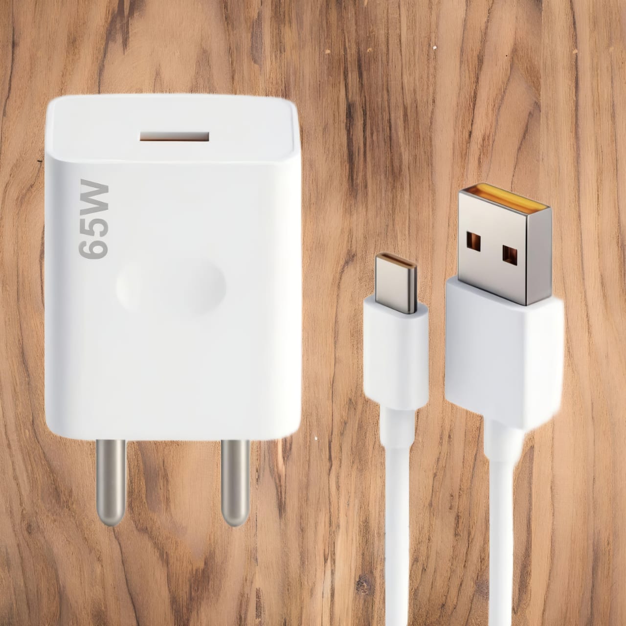 Compatible Realme 67 Watt  Quick Charge 6A Wall Charger for Mobile with Detachable Cable (White, Cable Included)( Brand New , 1 Year warranty )