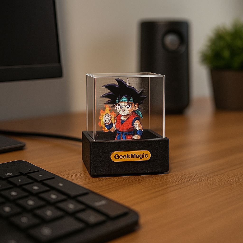 Geek Magic Crystal Display Hologram Cube ( High Quality Glass Product , Global Product)