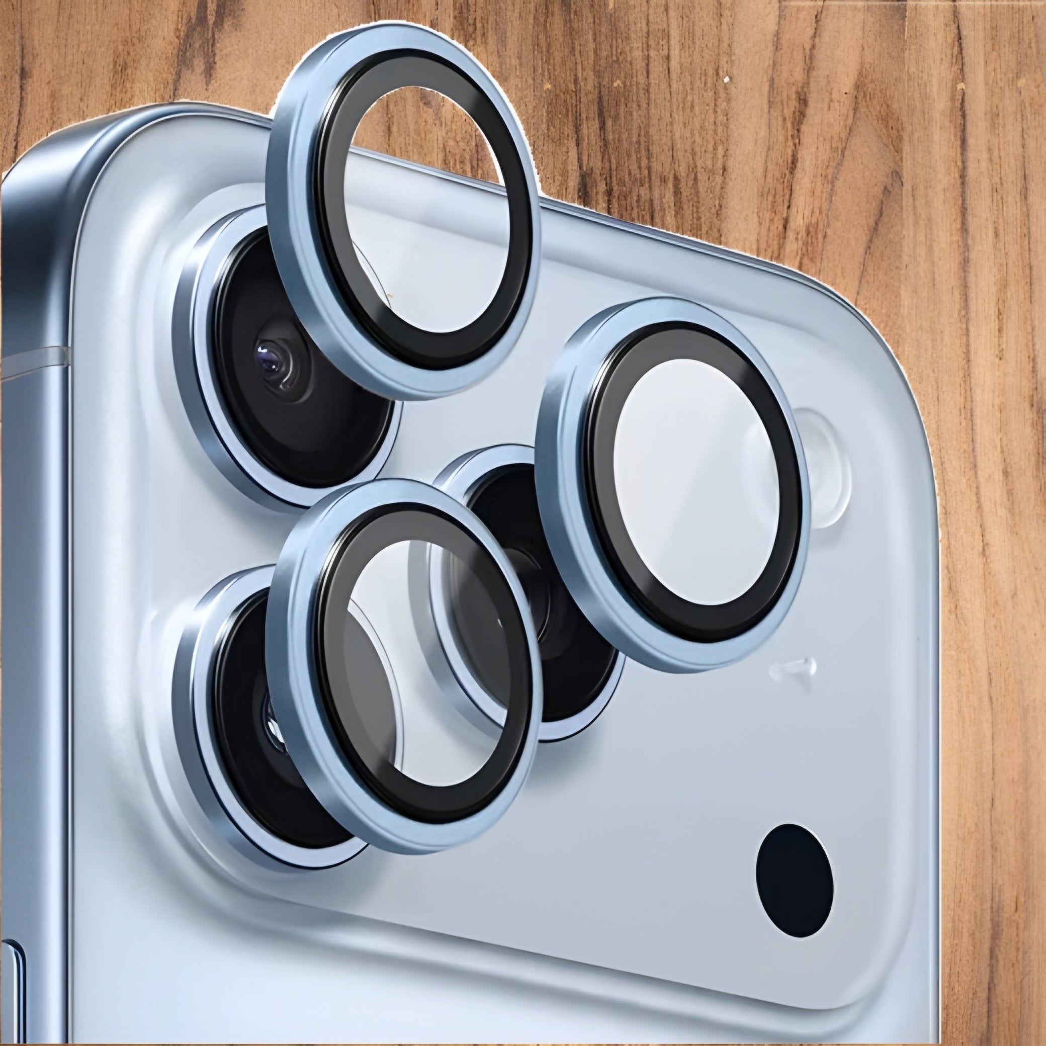 Premium Camera Rings for Apple iPhone 17 PRO , Apple iPhone 17 PRO MAX (SKY BLUE , High Quality Camera Rings Pack of: 1)