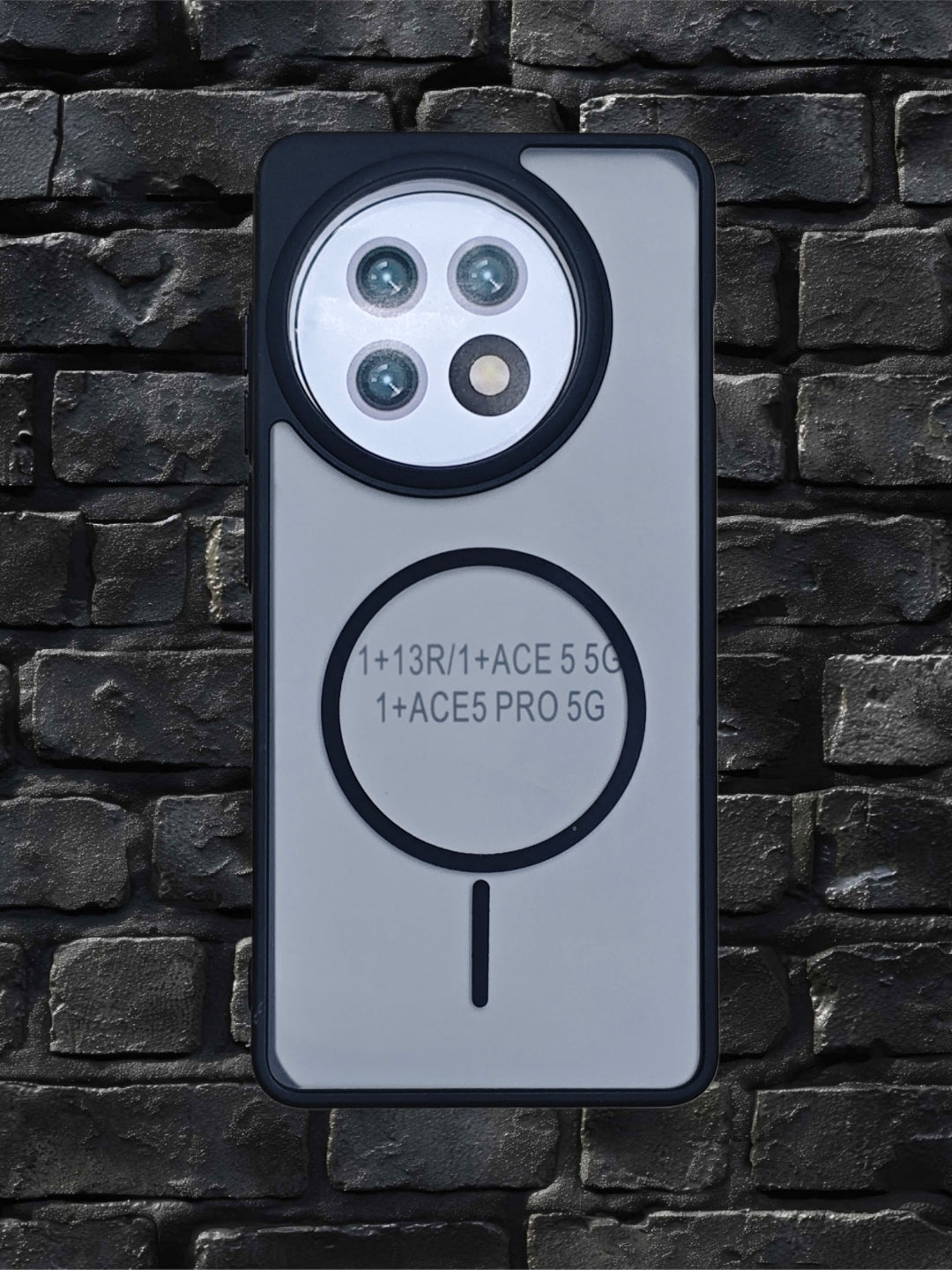 Premium Back Cover for Oneplus 13R , Oneplus 13R (Grey, Transparent Lining, Pack of: 1)