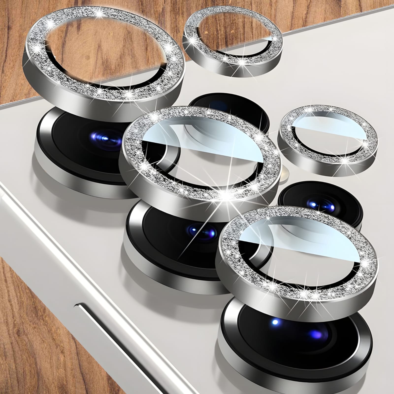 Premium Back Camera Lens Ring Guard Protector for Samsung Galaxy S24 Ultra Awesome Colour Camera Lens Protector ( high Quality , Pack of: 1 )