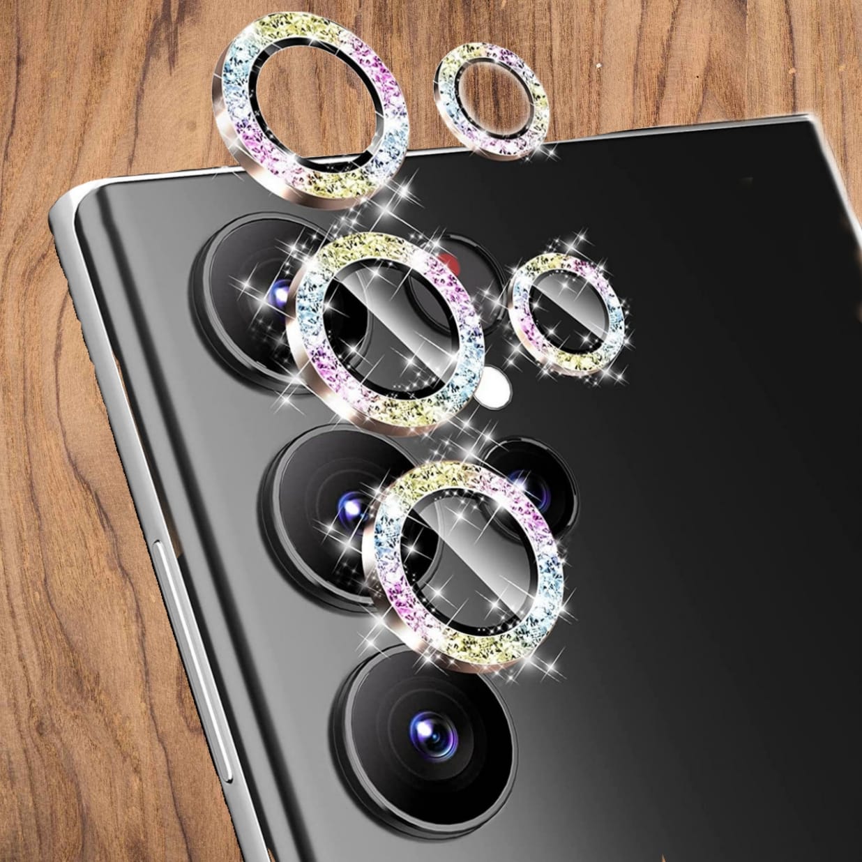 Premium Back Camera Lens Ring Guard Protector for Samsung Galaxy S22 Ultra Awesome Colour Camera Lens Protector ( high Quality , Pack of: 1 )