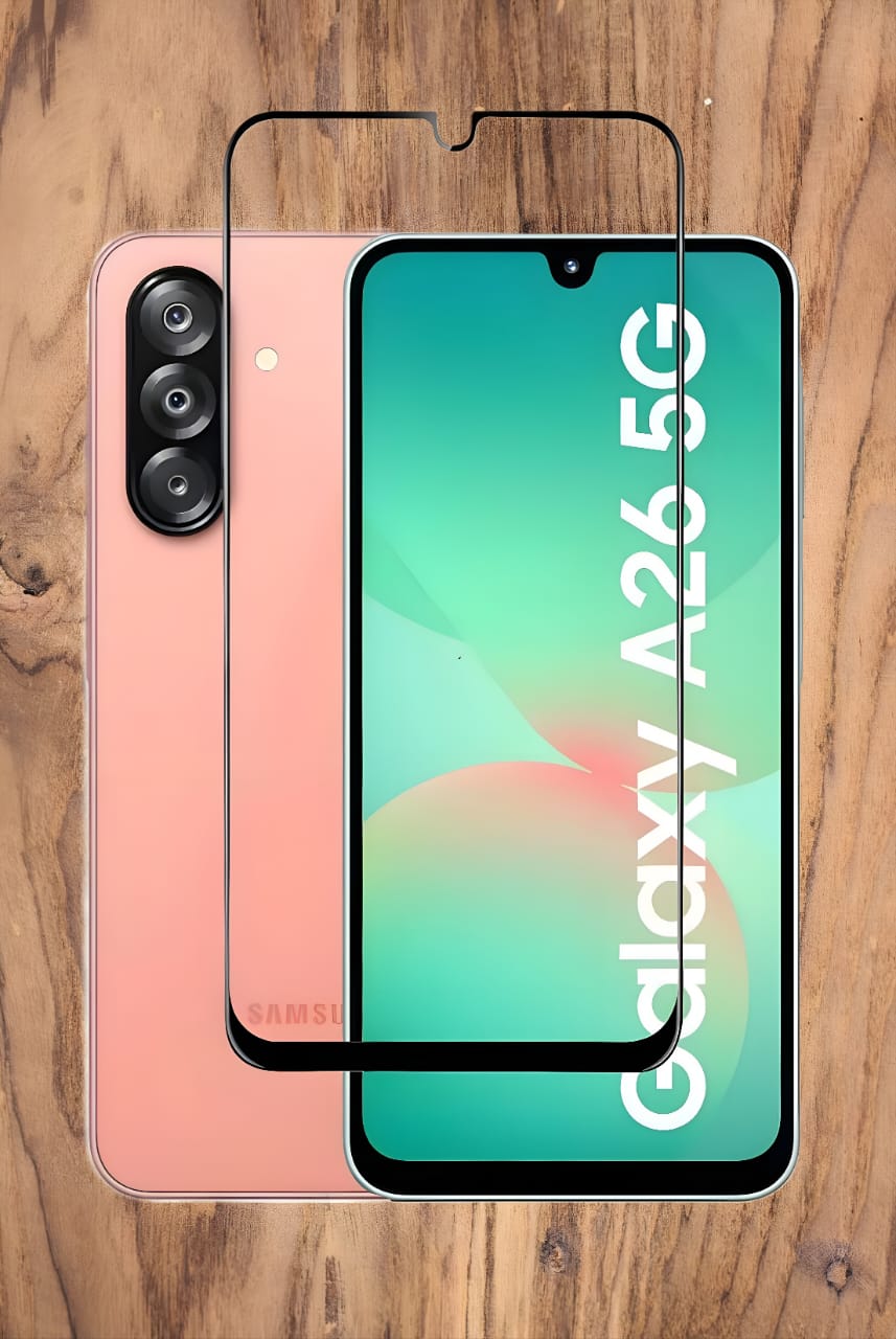 Premium Screen Protector for Samsung Galaxy A26  Screen Protector Ultra-Thin, HD Clarity, Edge-to-Edge Protection With Installation Kit (High Quality , Pack of 1)