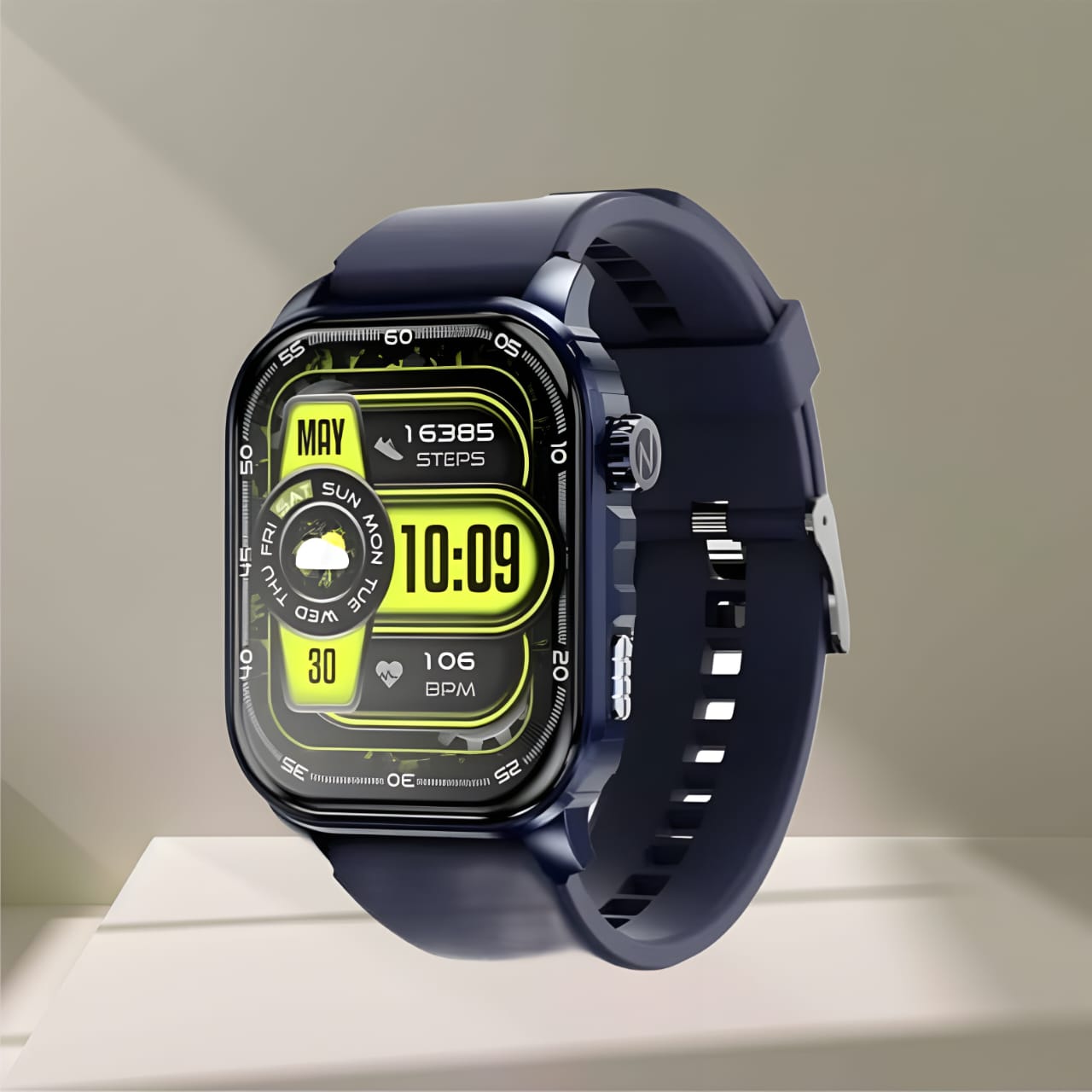 itel Alpha with 2 HD Display, 500nits Blue SMART WATCH(Open Box, 3 Months Warranty)