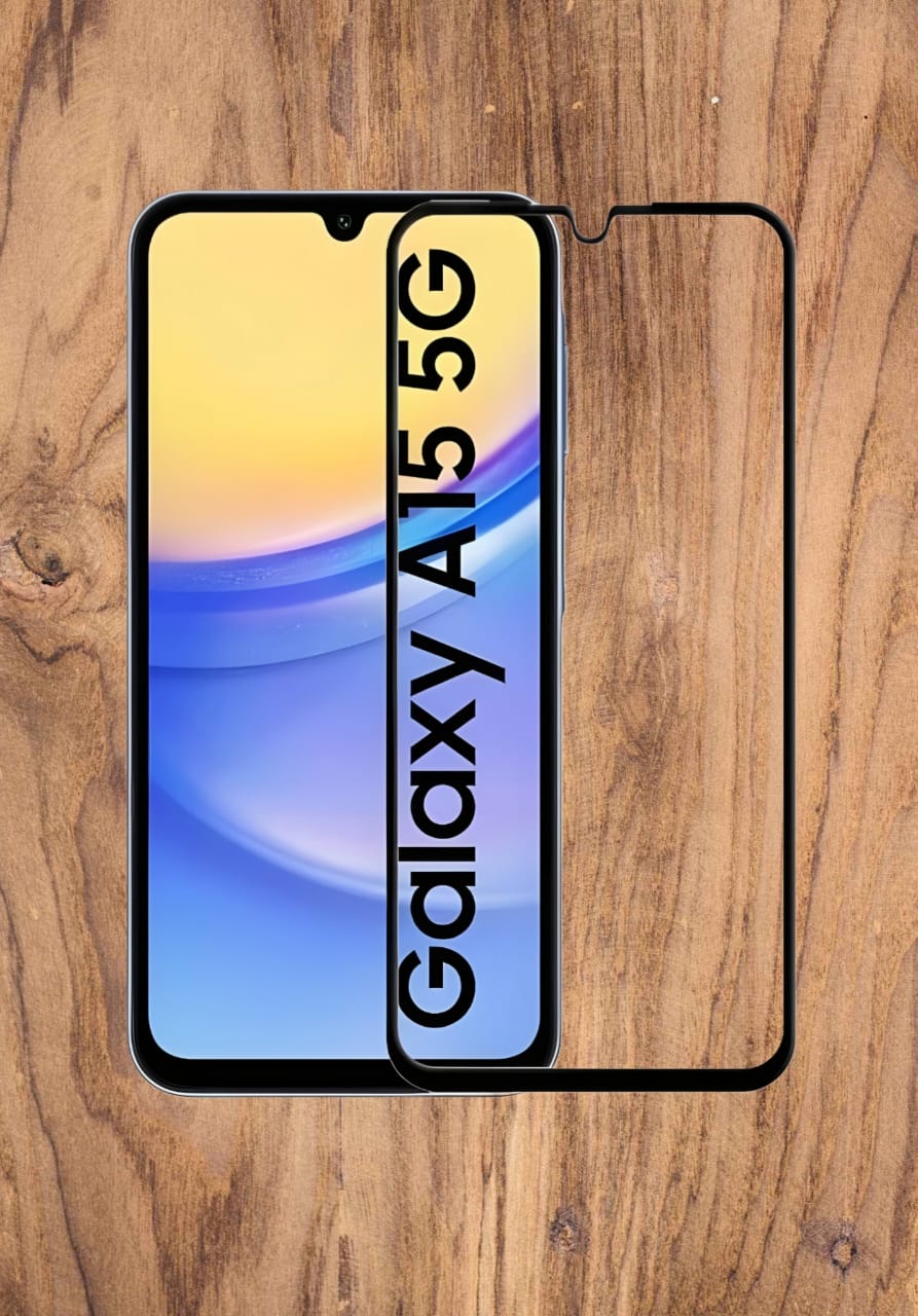 Premium Screen Protector for Samsung Galaxy A15 Screen Protector Ultra-Thin, HD Clarity, Edge-to-Edge Protection With Installation Kit (High Quality , Pack of 1)