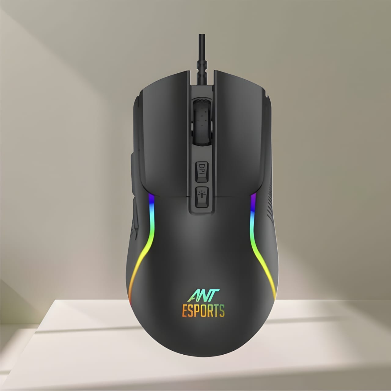 Ant Esports GM380 RGB, 12800 DPI Optical Sensor, 6 Programma Black MOUSE(Open Box, 3 Months Warranty)