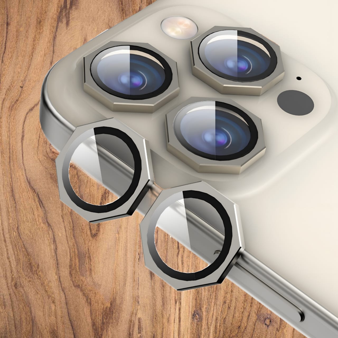 Premium Back Camera Lens Ring Guard Protector for Apple iPhone 15 Pro Max , Apple iPhone 15 Pro New Design Camera Lens Protector ( high Quality , Pack of: 1 )