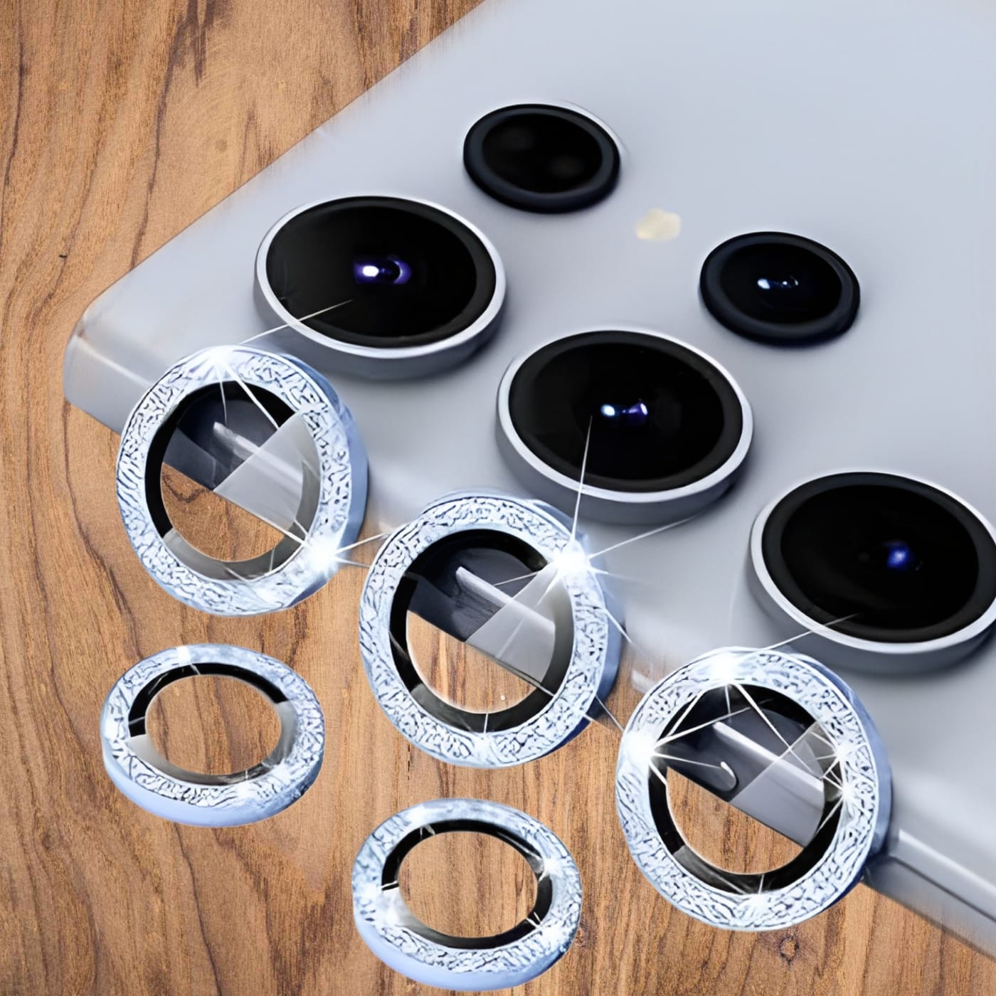 Premium Back Camera Lens Ring Guard Protector for Samsung Galaxy S23 Ultra Awesome Colour Camera Lens Protector ( high Quality , Pack of: 1 )