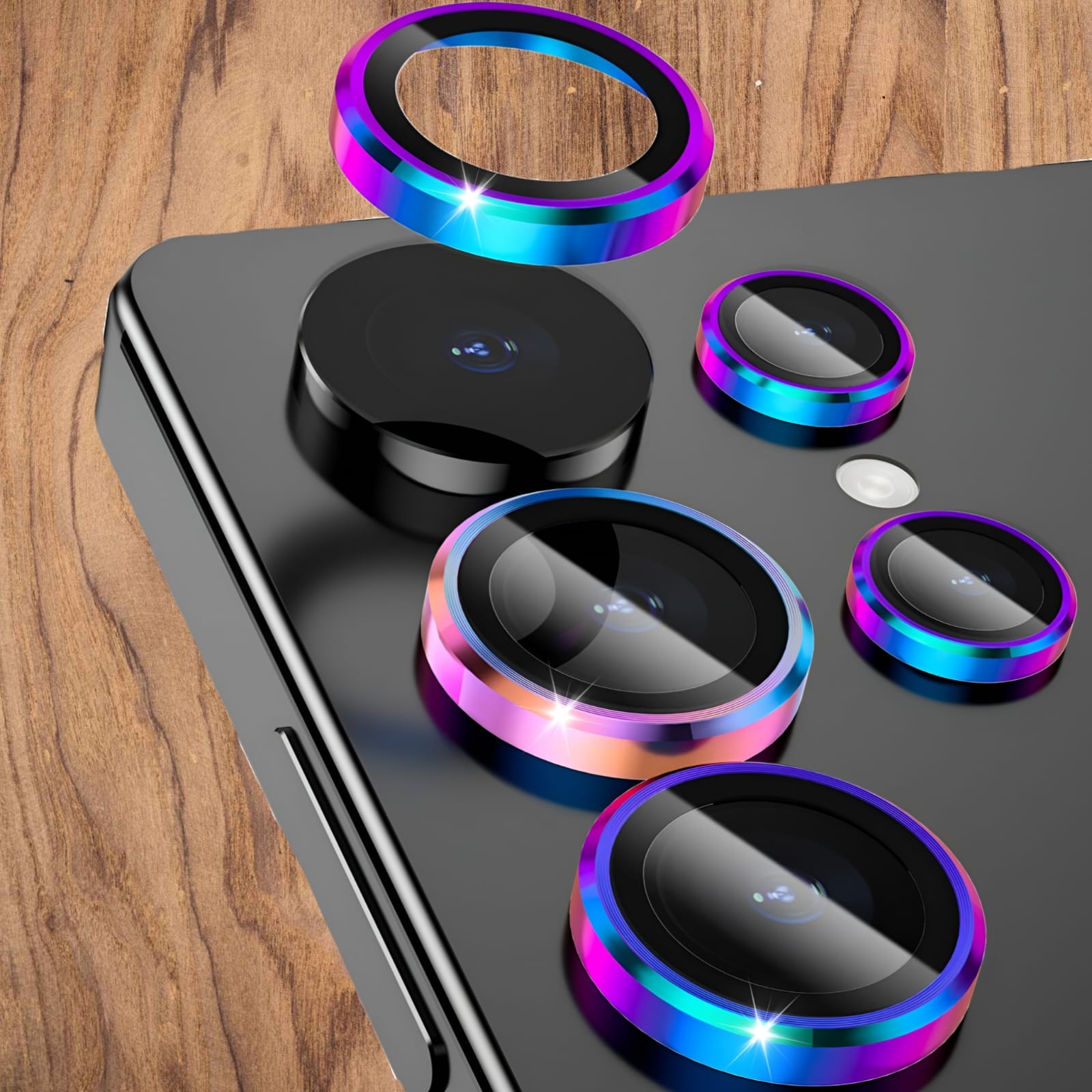 Premium Back Camera Lens Ring Guard Protector for Samsung Galaxy S25 Ultra Awesome Colour Camera Lens Protector ( high Quality , Pack of: 1 )