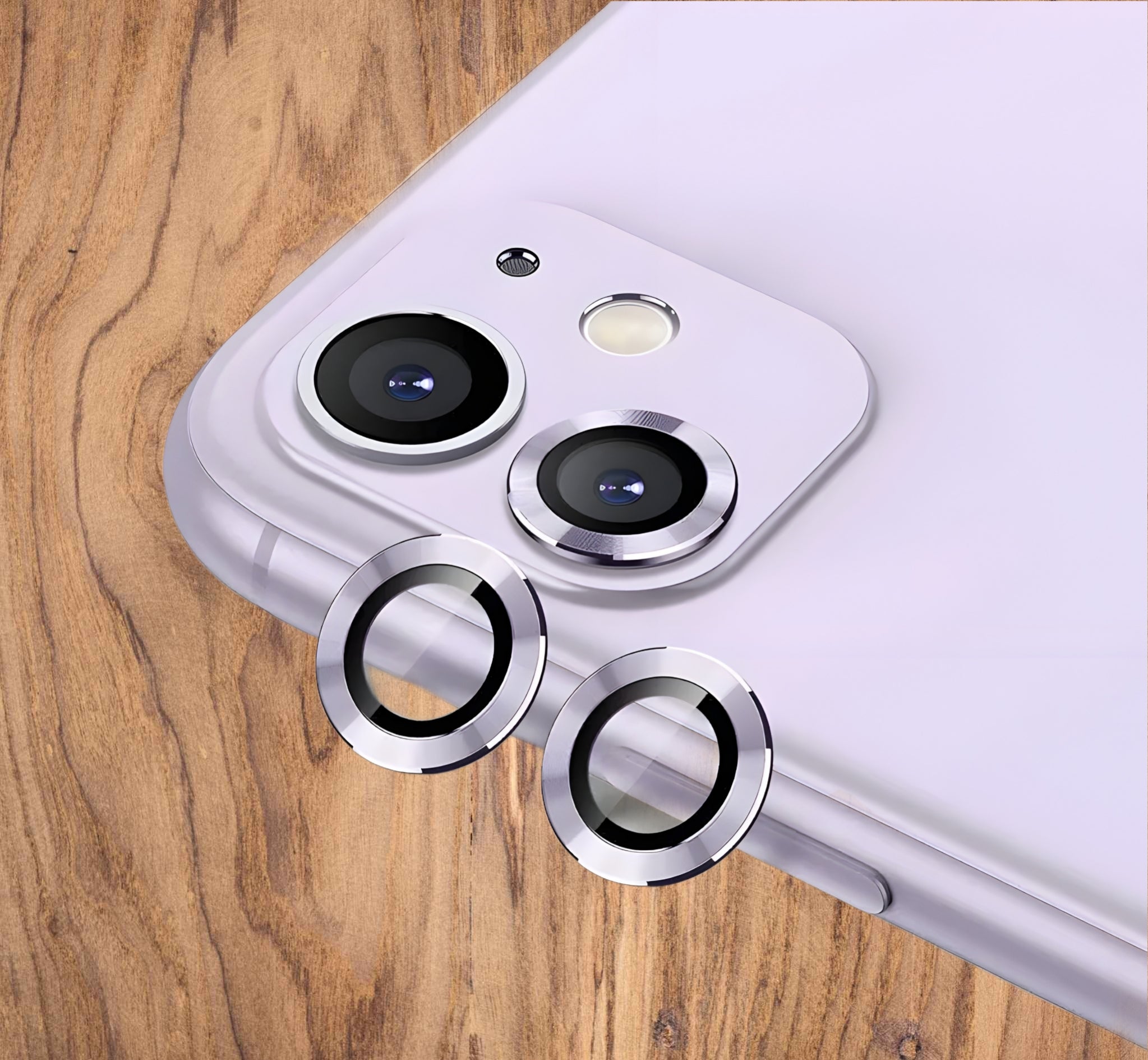 Premium Back Camera Lens Ring Guard Protector for iPhone 11 Aluminum Alloy Camera Lens Protector (PINK , Pack of: 1)