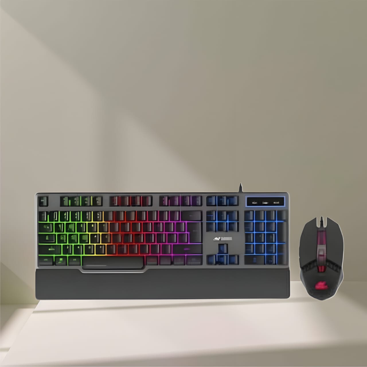 Ant Esports KM500 Pro Backlit Gaming Keyboard & Mouse Black KEYBOARD AND MOUSE W(Open Box, 3 Months Warranty)