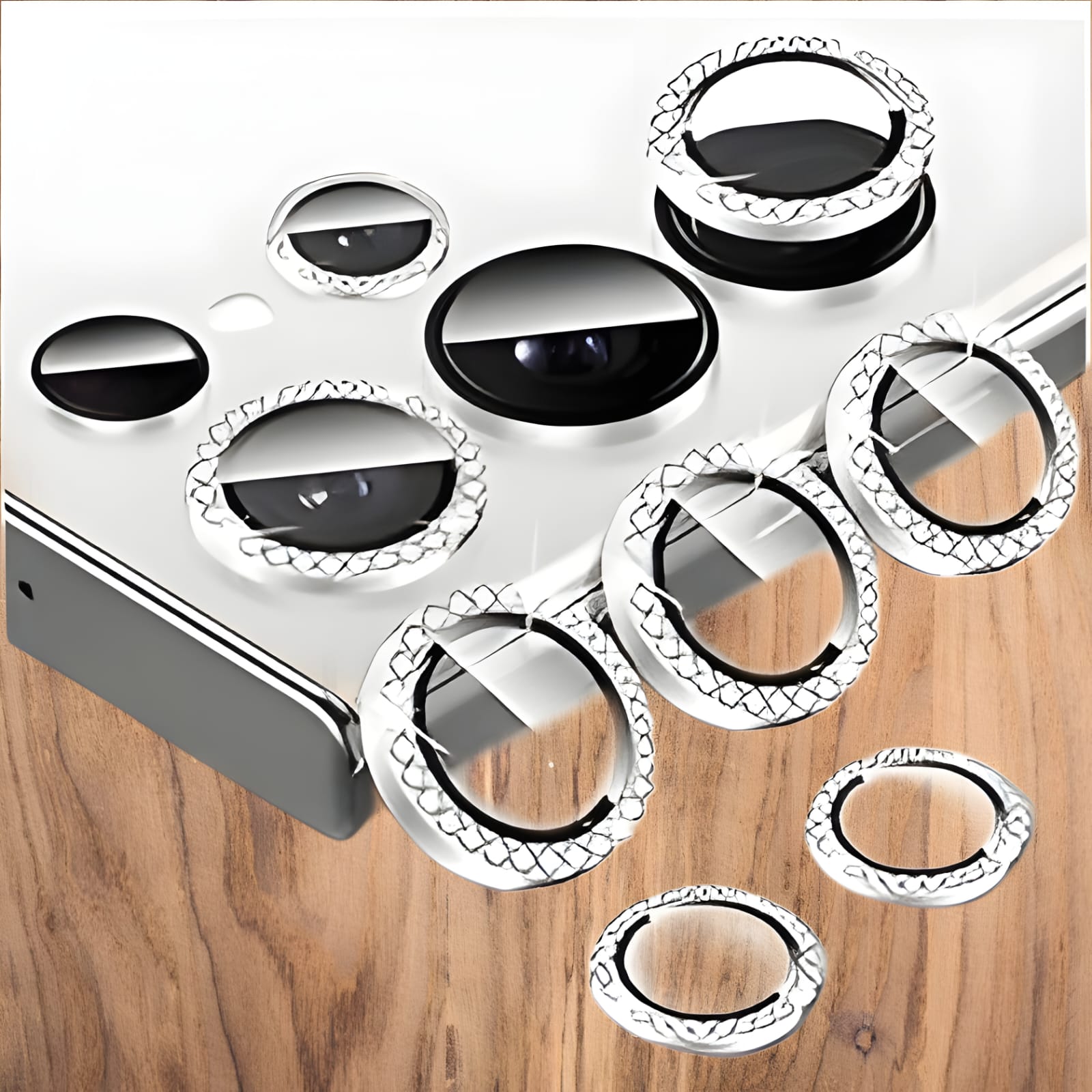 Premium Back Camera Lens Ring Guard Protector for Samsung Galaxy S23 Ultra Awesome Colour Camera Lens Protector ( high Quality , Pack of: 1 )