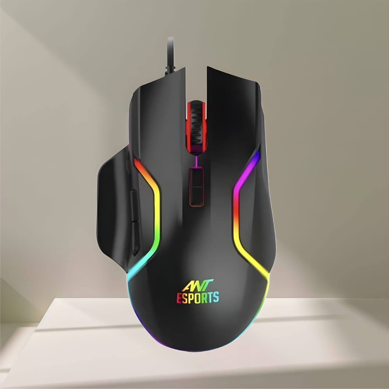 Ant Esports GM320 /Ergonomic design with braided cable, Black MOUSE(Open Box, 3 Months Warranty)