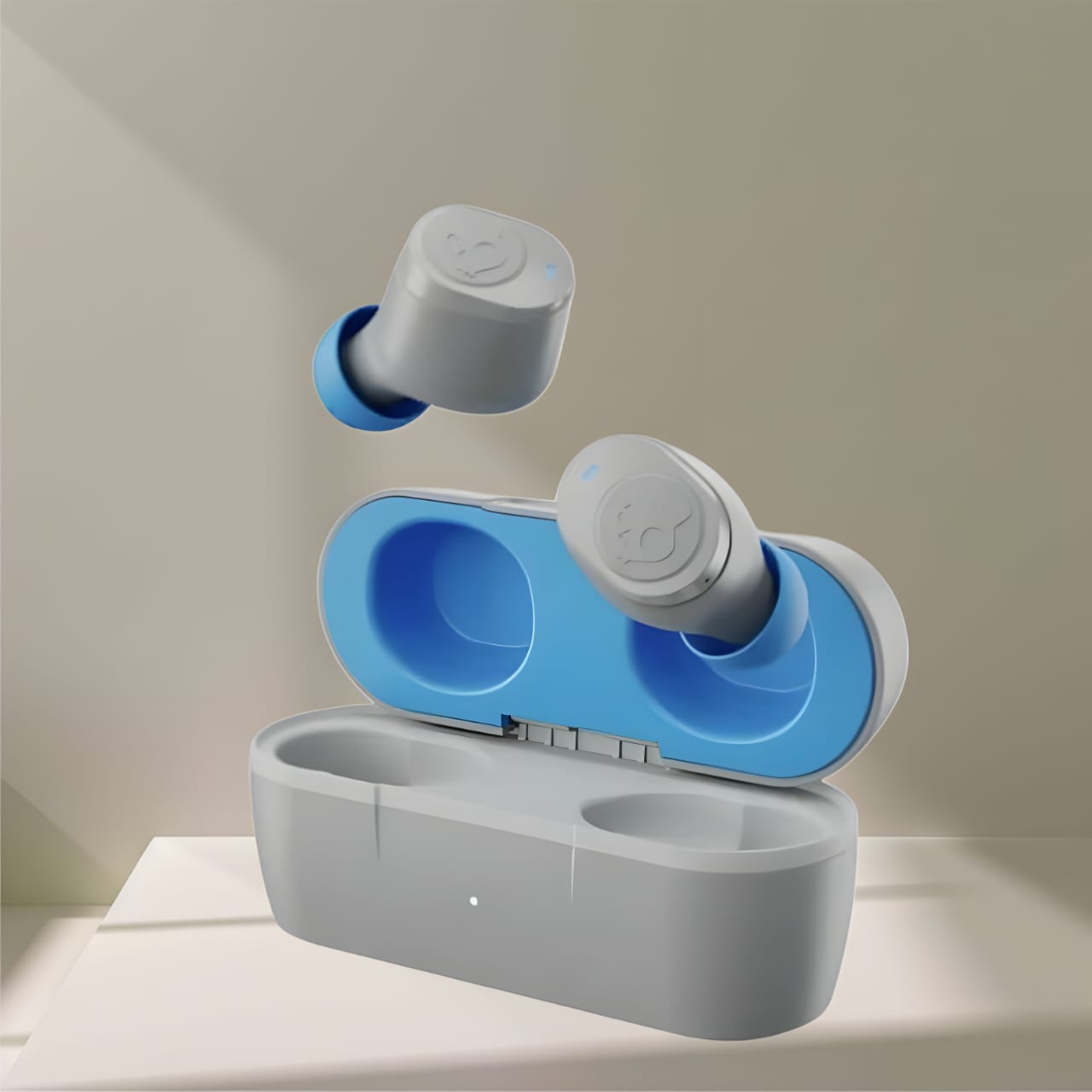 Skullcandy Jib True 2 Wireless Earbuds, 32 Hr Battery, Mic Light Gray Blue BLUETOOTH( Open Box , 3 Months Warranty )