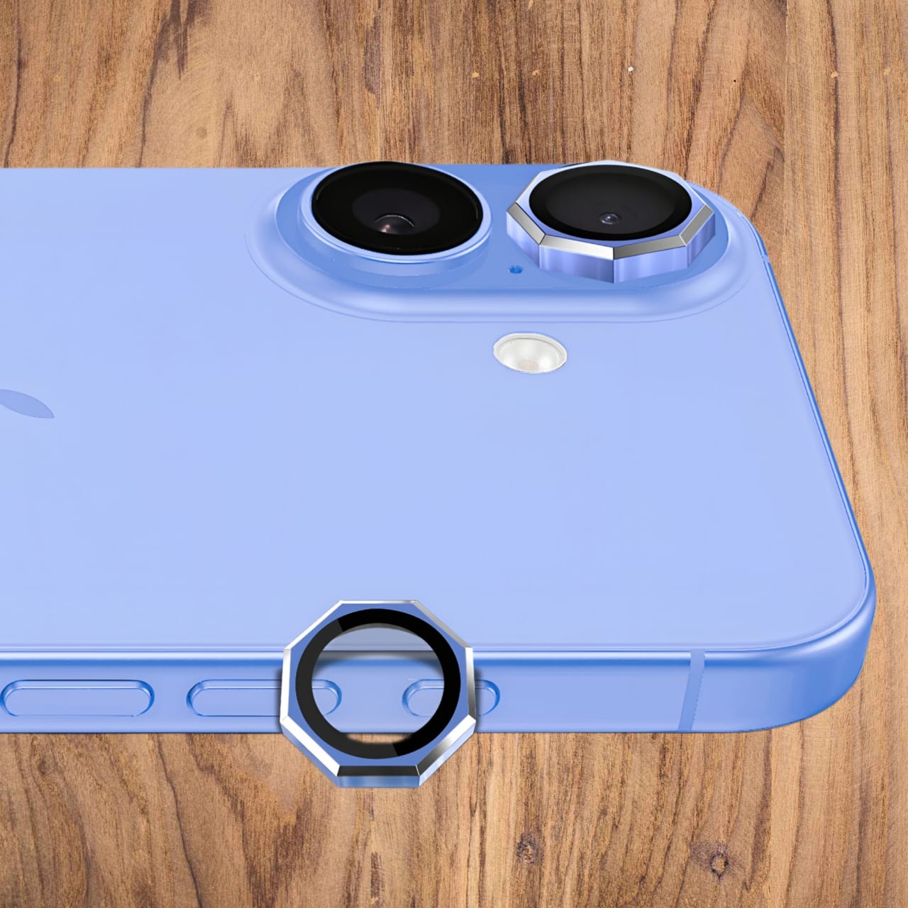 Premium Back Camera Lens Ring Guard Protector for Apple iPhone 16 New Design Camera Lens Protector ( high Quality , Pack of: 1 )