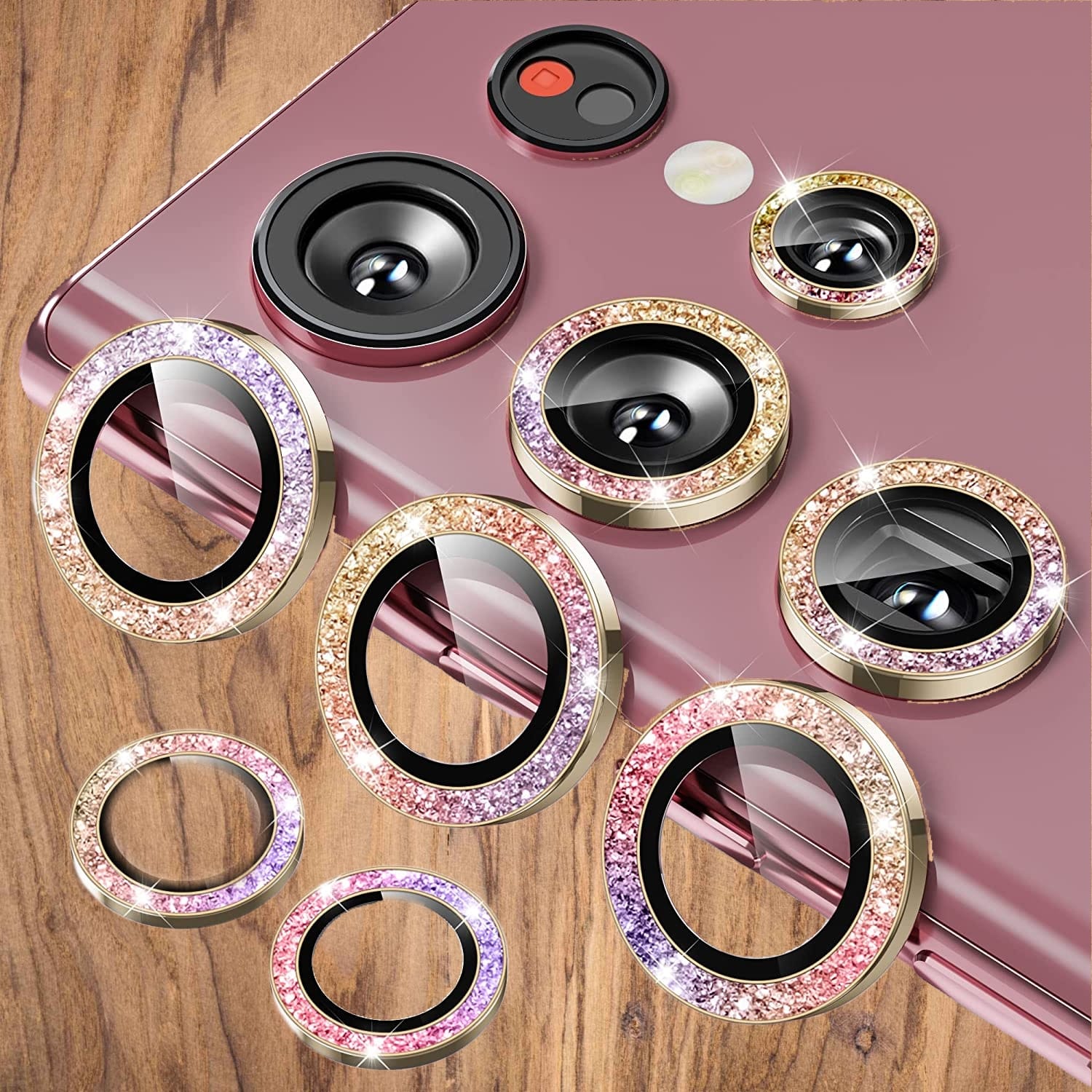 Premium Back Camera Lens Ring Guard Protector for Samsung Galaxy S22 Ultra Awesome Colour Camera Lens Protector ( high Quality , Pack of: 1 )