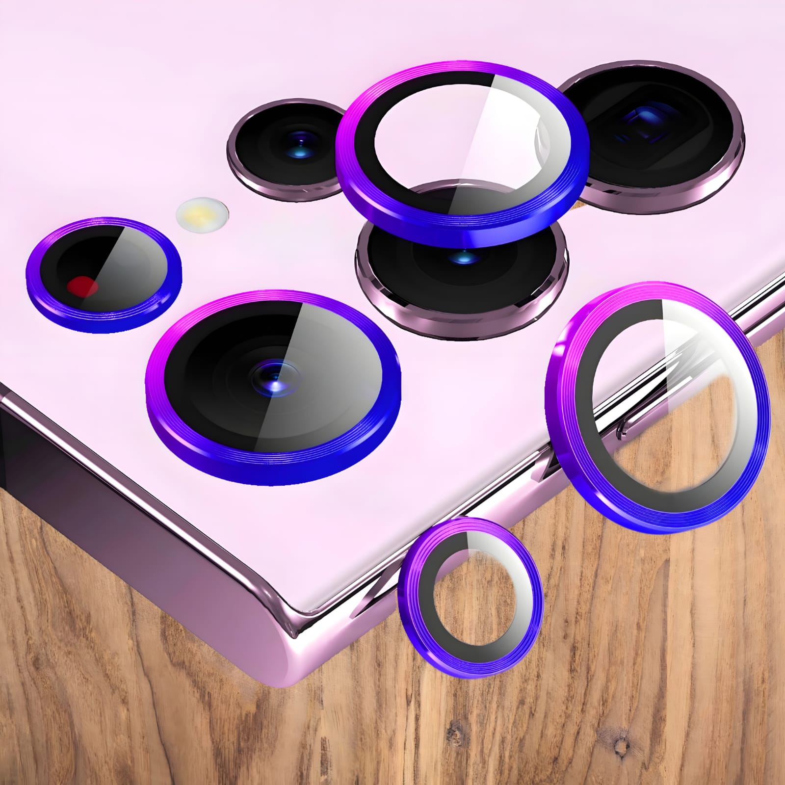 Premium Back Camera Lens Ring Guard Protector for Samsung Galaxy S22 Ultra Awesome Colour Camera Lens Protector ( high Quality , Pack of: 1 )