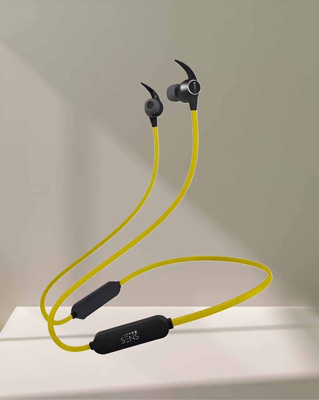 sens ALVIS 1 Neckband with Magnetic Earbuds Bluetooth Lemon Yellow BLUETOOTH ( Open Box , 3 Months Warranty )