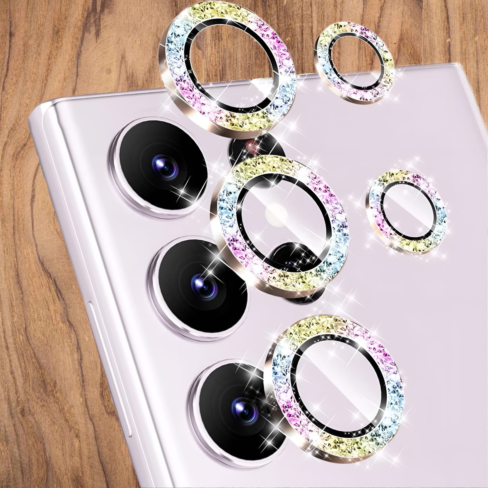 Premium Back Camera Lens Ring Guard Protector for Samsung Galaxy S23 Ultra Awesome Colour Camera Lens Protector ( high Quality , Pack of: 1 )