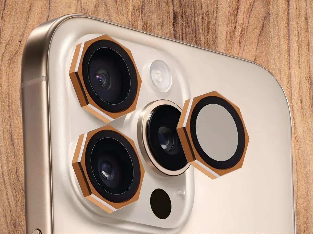 Premium Back Camera Lens Ring Guard Protector for Apple iPhone 16 Pro Max , Apple iPhone 16 Pro New Design Camera Lens Protector ( high Quality , Pack of: 1 )