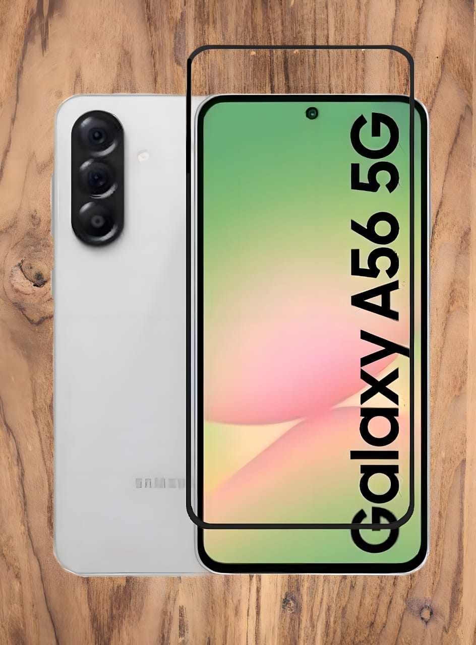 Premium Screen Protector for Samsung Galaxy A56 Screen Protector Ultra-Thin, HD Clarity, Edge-to-Edge Protection With Installation Kit (High Quality , Pack of 1)