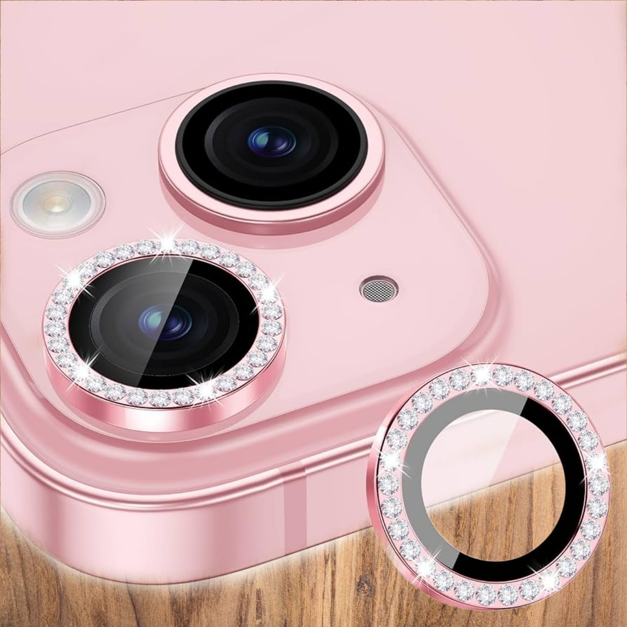 Premium Back Camera Lens Ring Guard Protector for Apple iPhone 15 , Apple iPhone 15 Plus New Design Camera Lens Protector ( high Quality , Pack of: 1 )